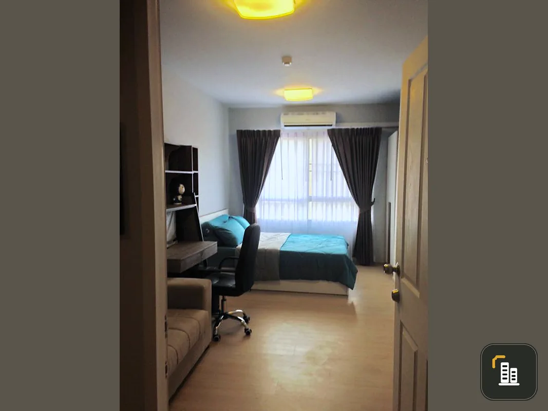 Condo for sale, Plum Condo Samakkhi, flat decorated room Ready to move in, fully furnished, complete electrical appliances, book now.