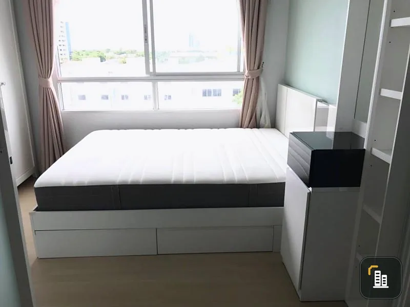 Condo for rent, Plum Condo Samakkhi, Studio room, 7th floor, north, good atmosphere, fully furnished, need to hurry up to reserve