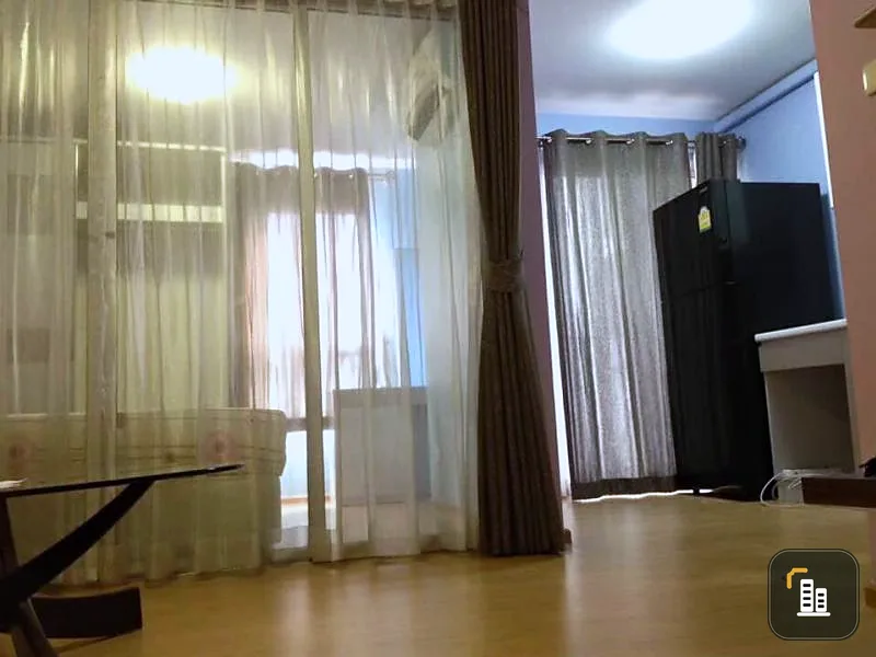 Sell D Condo Rattanathibet, balcony facing north The view is an open village. very ventilated The most large area