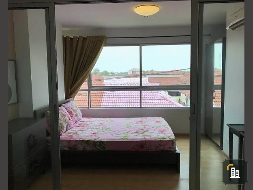 Selling D Condo Rattanathibet, fully furnished, corner room, village side, peaceful, quiet, wind blowing all the time. Hurry up.