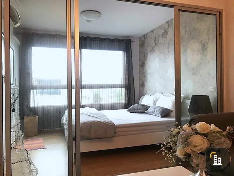 Selling D Condo Rattanathibet, beautiful room decorated in vintage style, elegant style, beautiful view, not blocked, quiet view