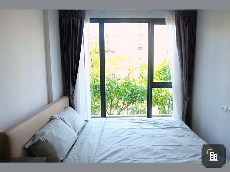 Condo for rent, The Nest Sukhumvit 64, beautiful room, arranged in proportion, a lot of furniture, very pleasant location, close to BTS near the expressway, hurry and book