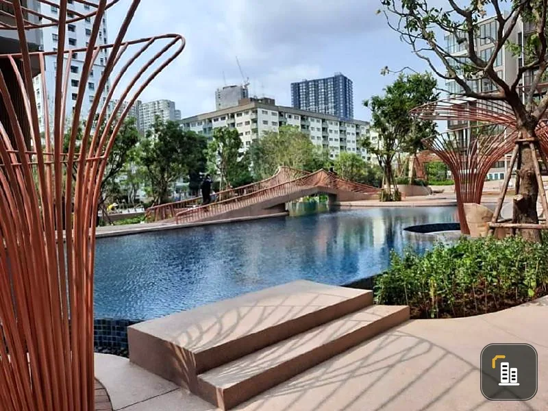 Quick sale !!! Condo Kawa House On Nut 77, resort style condominium, size 32 sq.m., high floor, beautiful view, next to the most private canal, book now !!!