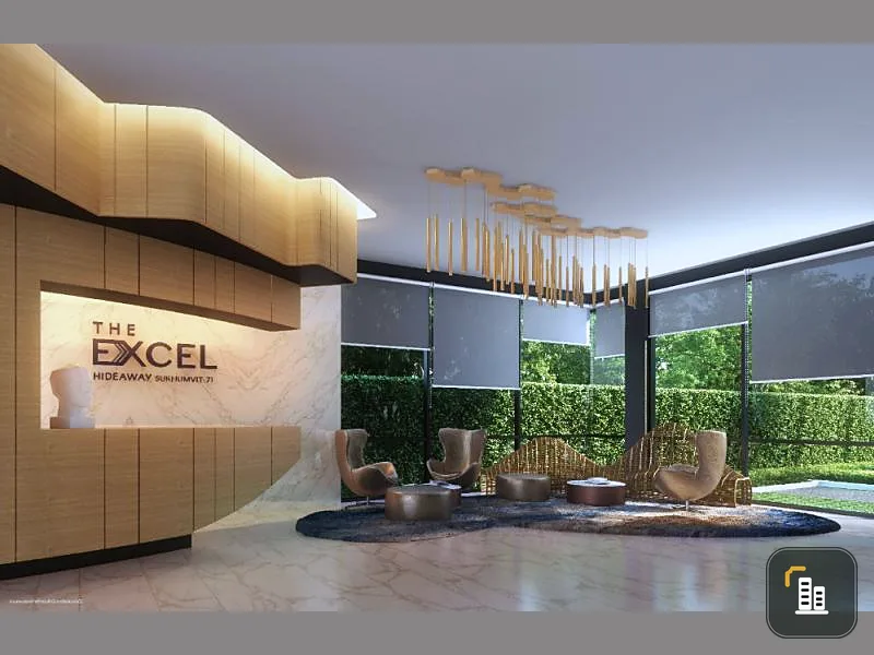 Urgent sale !! Condo The Excel Hideaway Sukhumvit 71, corner room, fully furnished, near BTS Phra Khanong station, do not miss !!