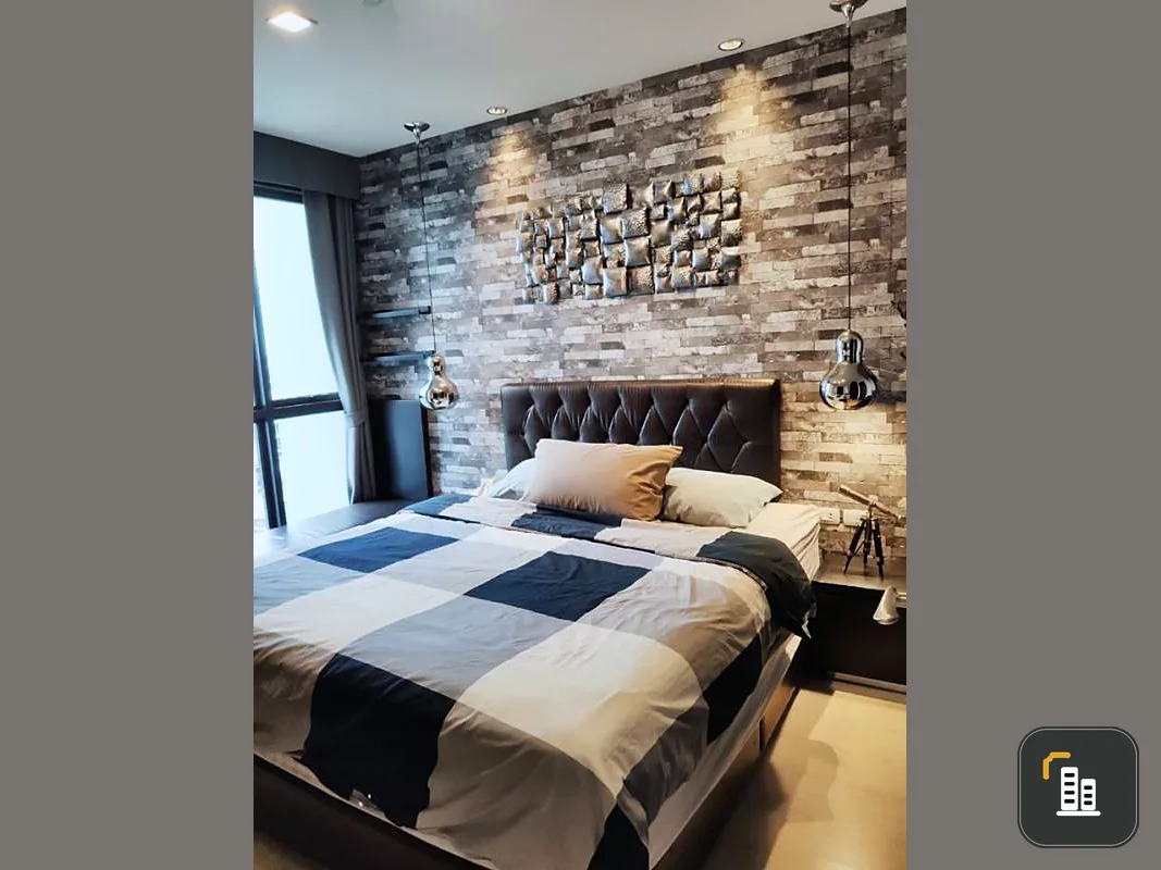 Condo for rent, Rhythm Sukhumvit 44/1, 1 bedroom, 1 bath, built-in room, beautiful decoration, fully furnished, do not miss.