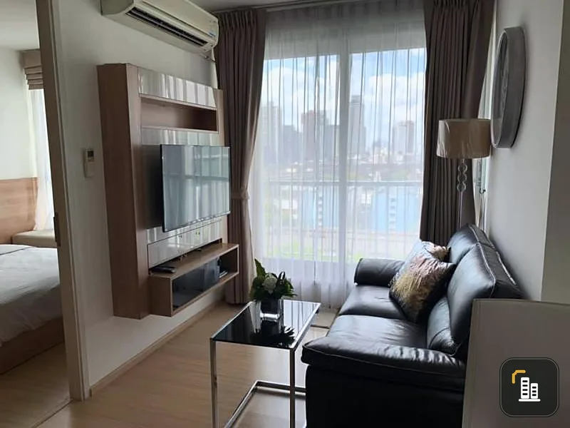 For sale, for rent, Condo Rhythm Sukhumvit 50, 1 bedroom, 1 bathroom, beautifully decorated room, fully furnished, beautiful view, very cheap price.