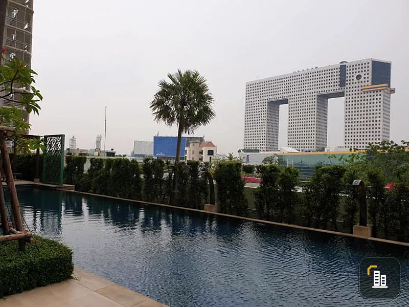 Sell the most decorated room in modern style, Wind Ratchayothin Condo, high floor, clear view, airy, 1 bedroom, 1 bathroom, ready to move in