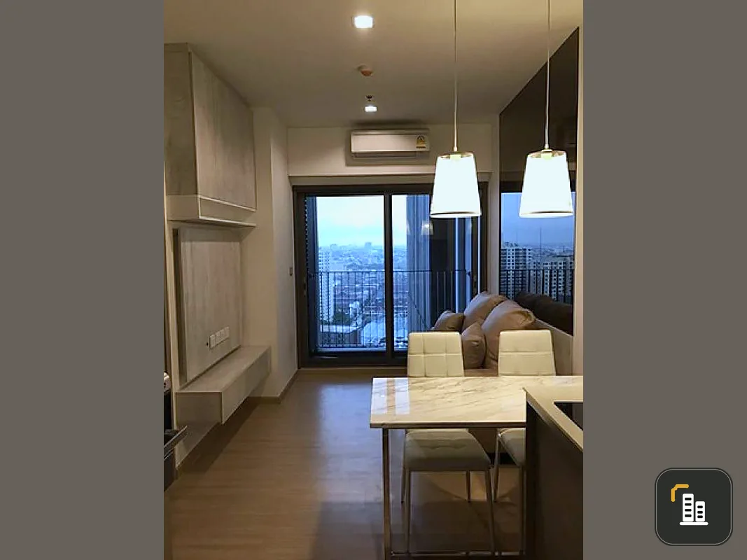 Urgent rental, Whizdom Sukhumvit Condo, clean new room Nice to live like this, don't miss it.