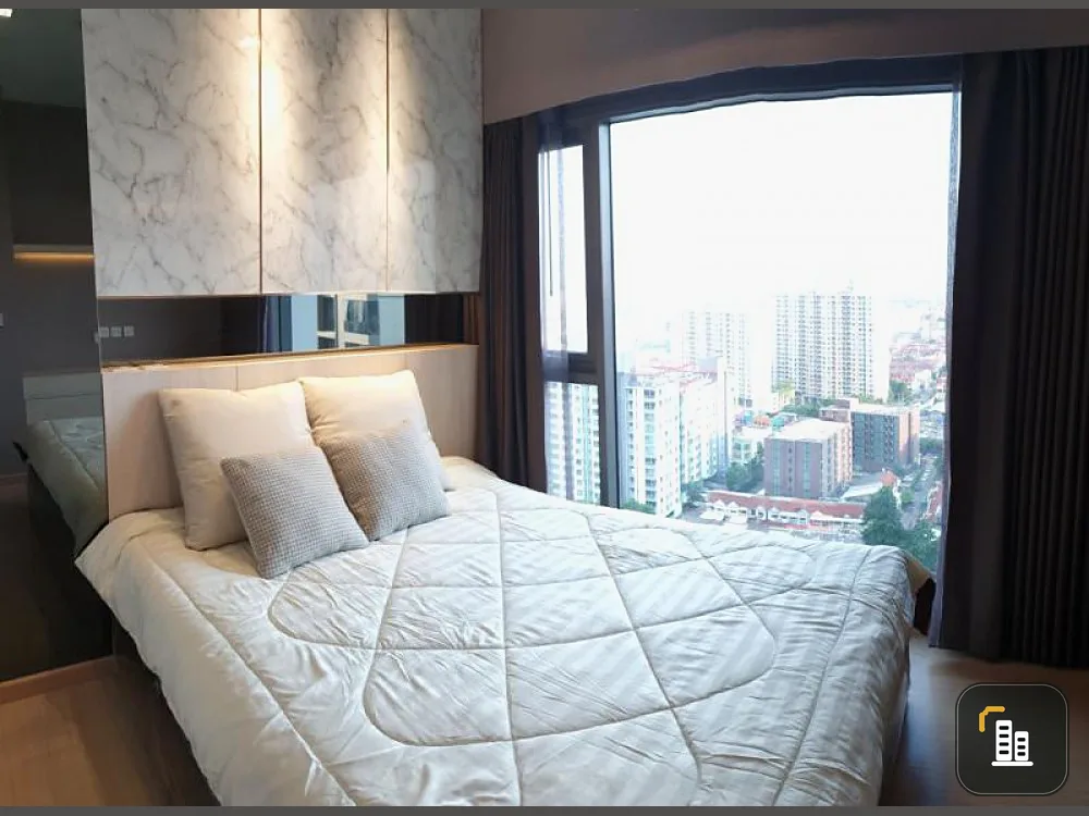 Condo for rent / sale, Whizdom Connect Sukhumvit, very beautiful room, high floor, excellent view, near the mall, easy to find food, close to BTS, quick to reserve