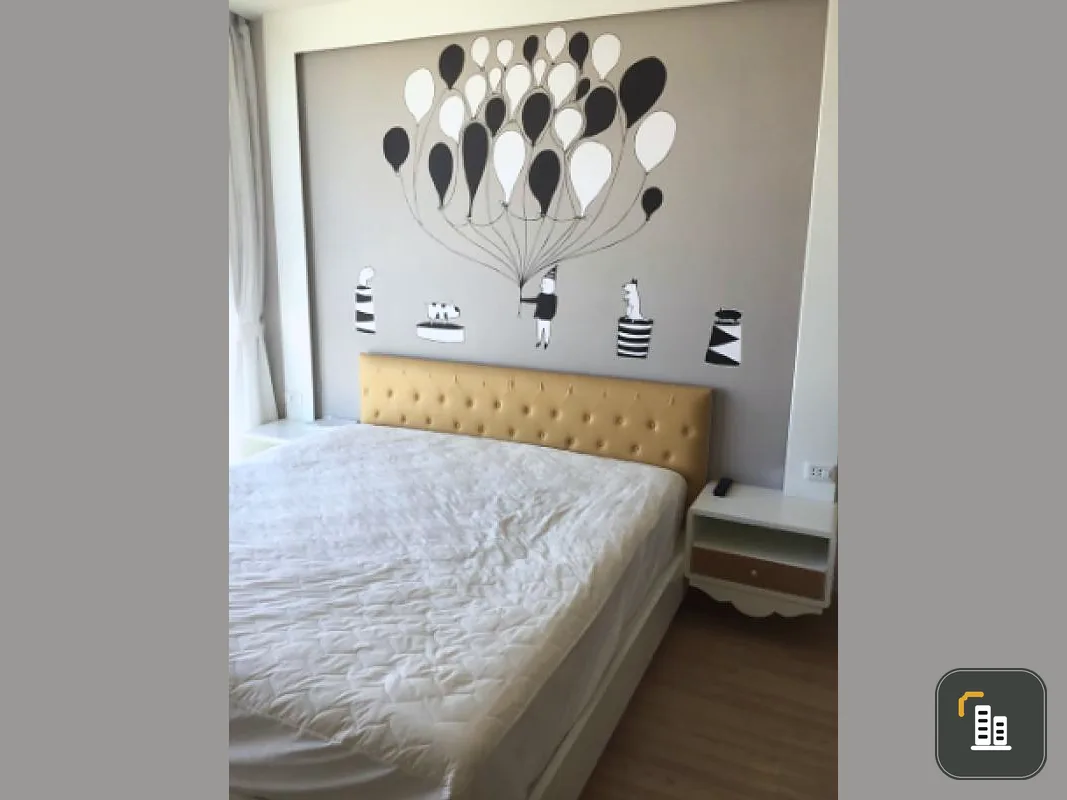 Rent Condo Sky walk & Weltz Residence, 36th floor, very beautiful view, spacious room, beautiful decoration.