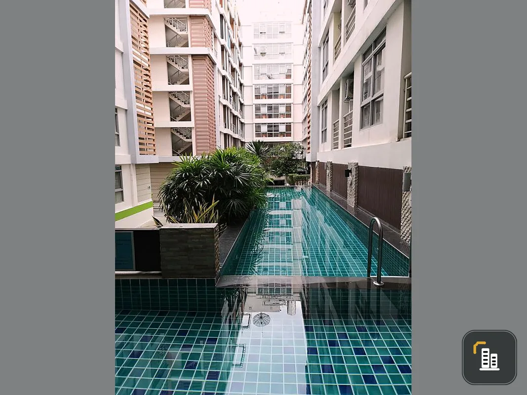 Condo for sale, the link Sukhumvit 50, 2 buildings, private corner rooms, size 41 sq m, near BTS and Lotus, do not miss.
