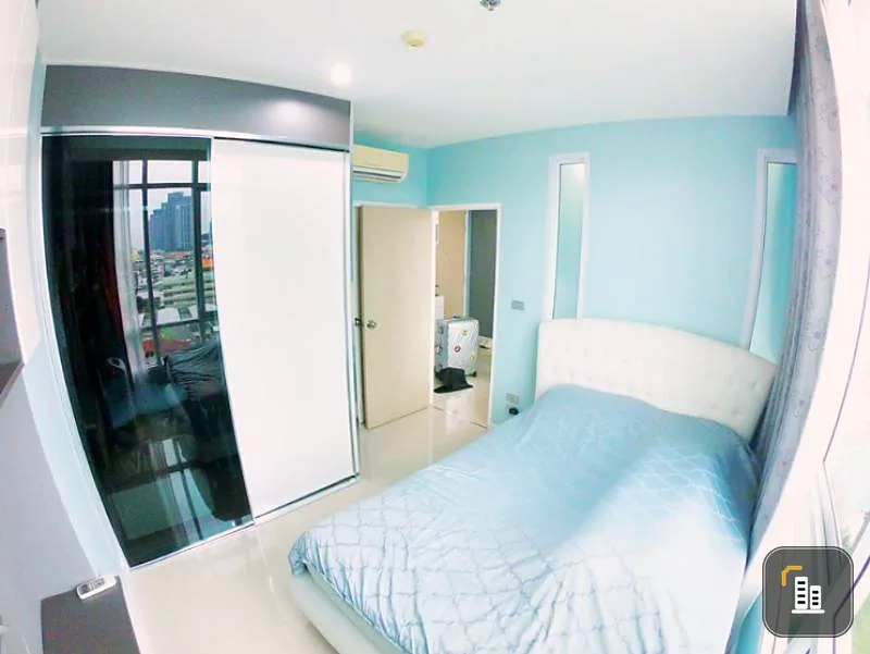 Condo for sale, The Sky Sukhumvit, corner room, 9th floor, Building B, fully furnished, ready to move in