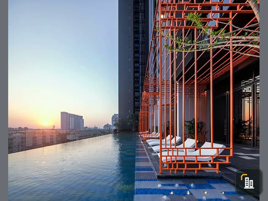 For rent, The LINE sukhumvit 101 duplex, size 44 sq.m.
