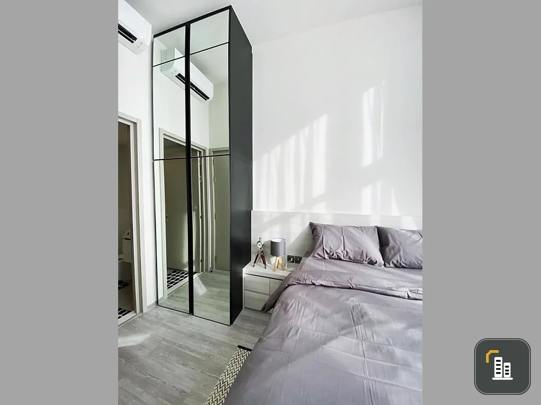 Urgent for rent !! Condo The Line Sukhumvit 101, Chao Phraya River view, near BTS Punnawithi, complete electrical appliances, Book Now !!