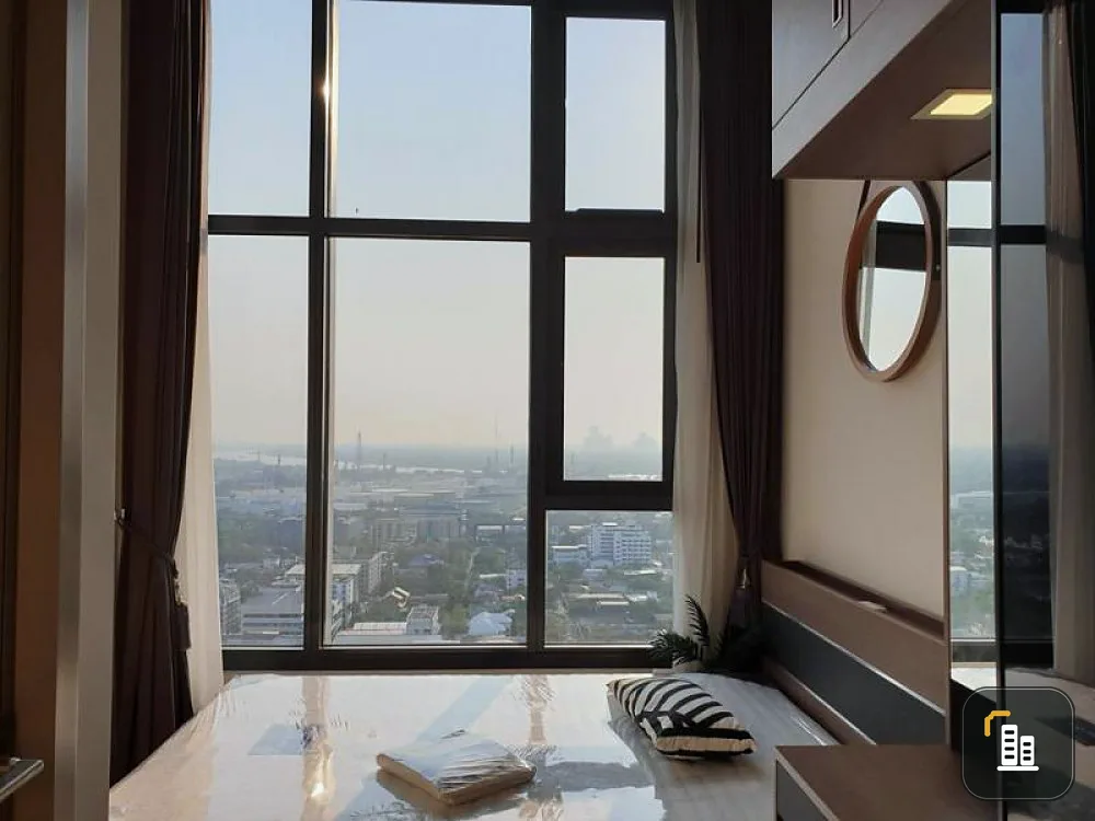 Sell urgently !! Condo The Line Sukhumvit 101, beautiful room, Bang Krachao view, fully furnished, good location, book now !!