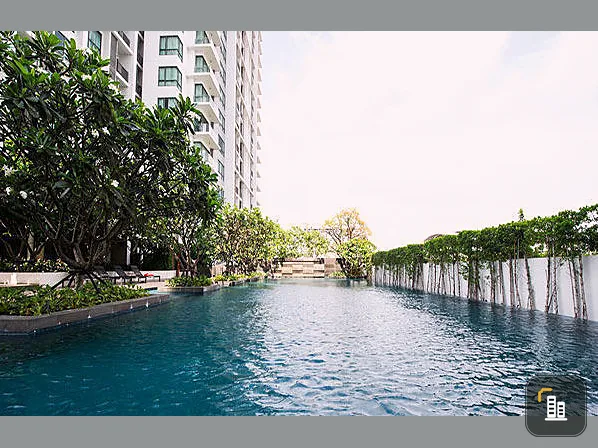 For rent, The Room Sukhumvit 62, fully furnished, next to Punnawithi BTS station, convenient Move it, don't hesitate.