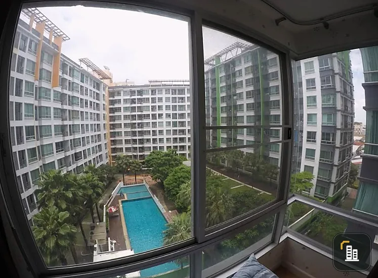 Condo for rent At City Sukhumvit 101/1, 6th floor, corner room, pool view, do not wait