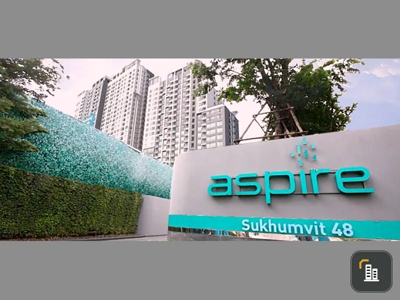 For rent, Aspire Condo Sukhumvit 48, size 38 sq m, fully furnished, near BTS Prakanong, good value.