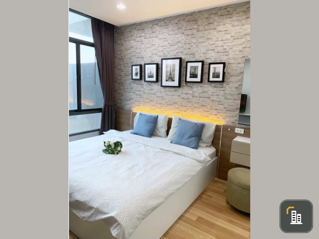 Condo for rent, Ideo Blu Cove Sukhumvit, beautiful room, fully furnished in one room, can't miss it.