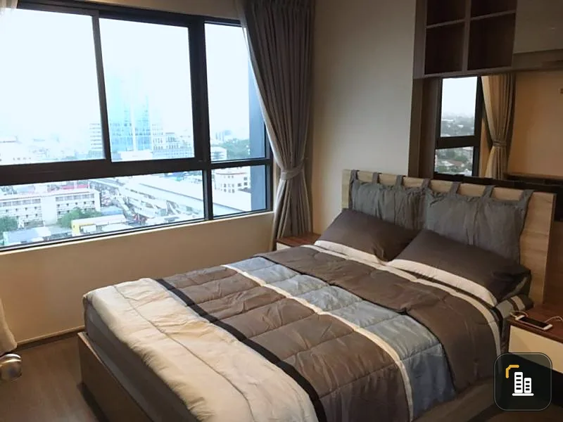 Condo for rent, Ideo Sukhumvit 93, beautiful room, very good view, fully furnished, there is a washing machine. Convenient location, don't miss it