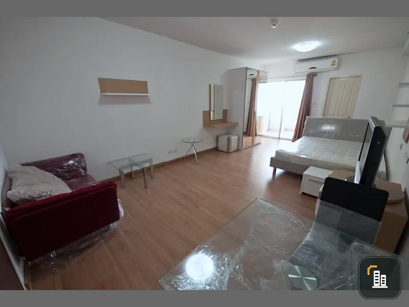 Condo for rent, Supalai Park, Kaset Intersection, new studio room, 12th floor, fully furnished Hurry up, brother.