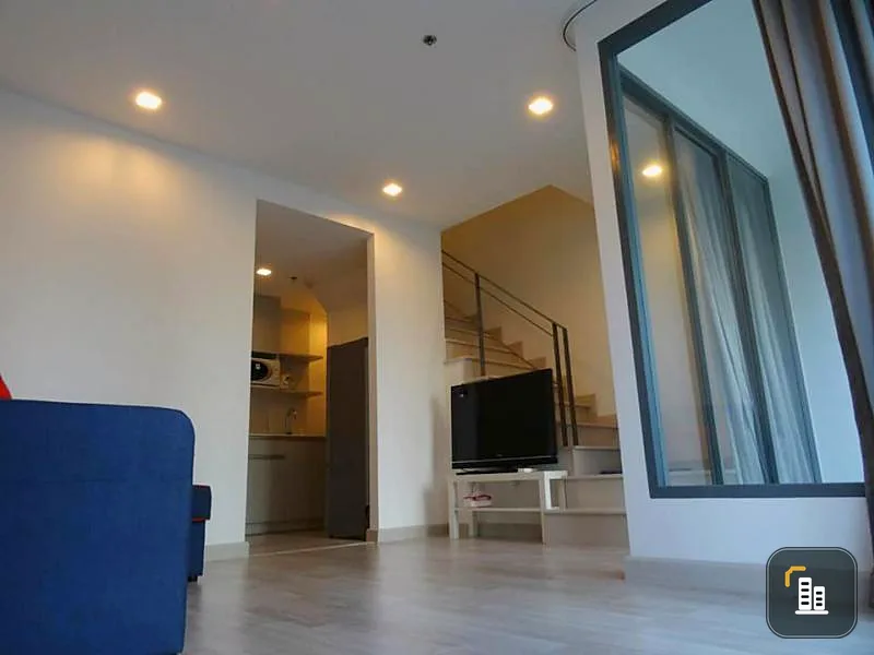 Condo for rent / sale, Ideo Mobi Sukhumvit, large room, super beautiful, is a Duplex room, great location, close to BTS On Nut.