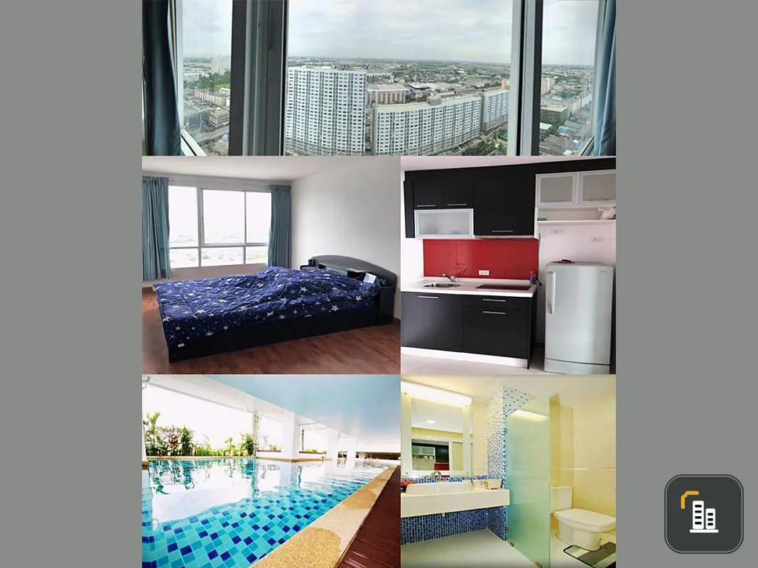 Urgent sale !! Condo Bangkok Horizon Ramkhamhaeng, high floor, beautiful view, beautiful room number, fully furnished. Book now !!