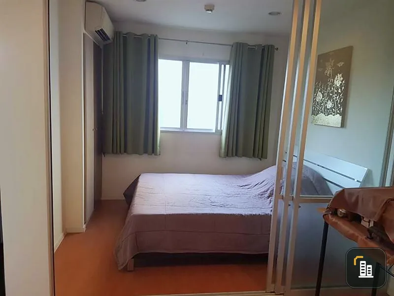 Sale Lumpini Condo Town Nida - Serithai 2 with furniture, new room, never lived For sure, the investment is worth renting.