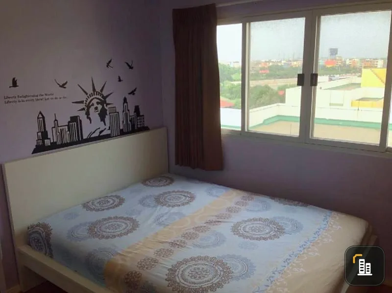 Lumpini Condo Town Nida-Serithai 2 storey for sale, high floor, open view, fully furnished, ready to be owned today.