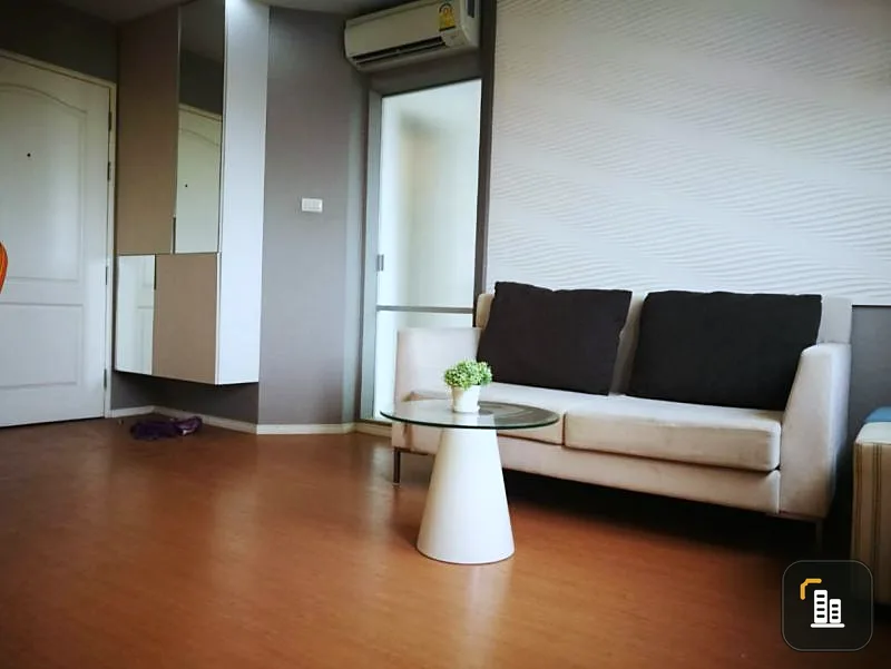 For sale, Lumpini Condo Town Nida - Serithai 2, the largest room, high floor, beautiful decoration, the best price, really can't miss.