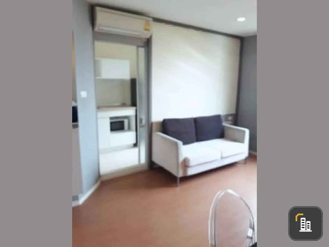 For sale Lumpini Condo Town Nida - Serithai 2, very large room, fully furnished, electrical appliances, high floor, hurry now