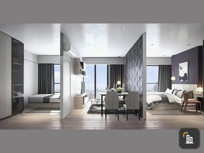 Condo sales down, Niche Mono Sukhumvit-Bearing, high floor, good view, complete facilities, book now !!