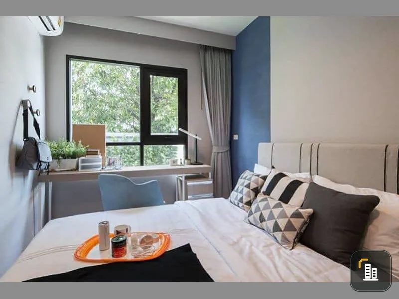 Sell down quick !! Niche Mono Condo Sukhumvit - Bearing, high floor, beautiful view, fully furnished, do not miss !!
