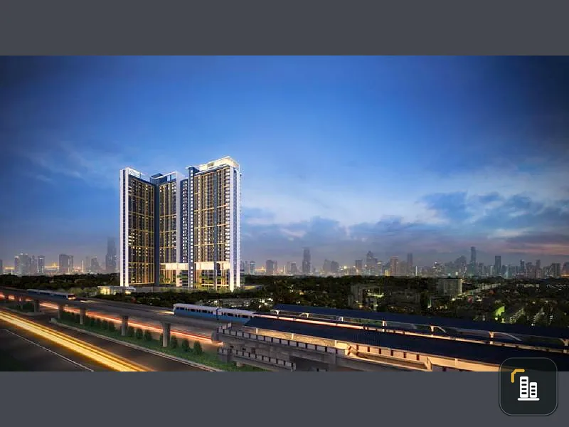 Condo for sale, Niche Mono Sukhumvit - Bearing, beautiful room, beautiful view, fully furnished.