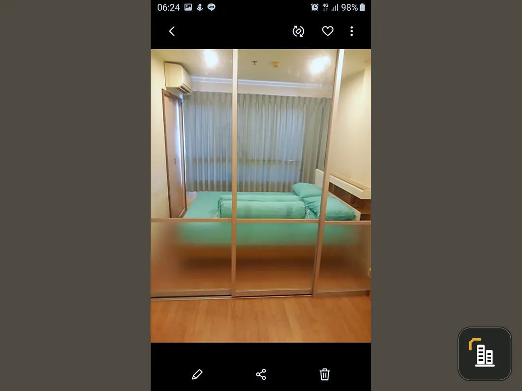 Condo for sale, Lumpini Mega Bangna, corner room, balcony, good weather, convenient transportation, urgent