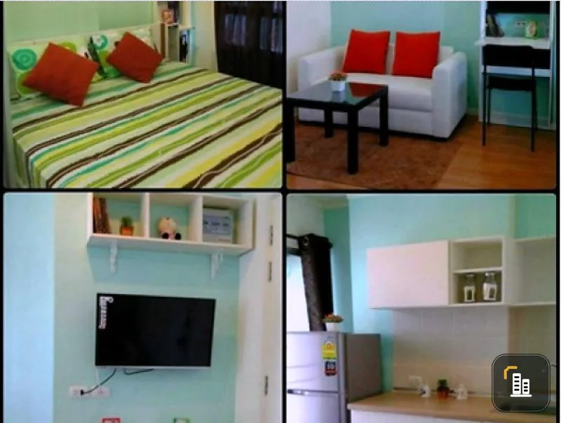 Condo for rent, Lumpini Mega City Bangna, newly decorated room, natural style, beautiful, elegant