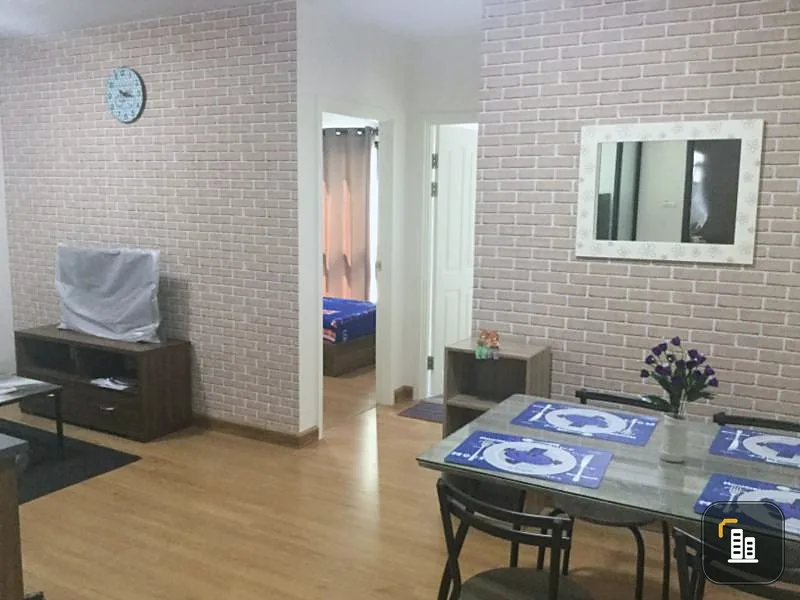 Condo for sale at Supalai City Resort, Bearing Station, 2 bedrooms, 2 bathrooms, corner room, built in, view, low price, this room.