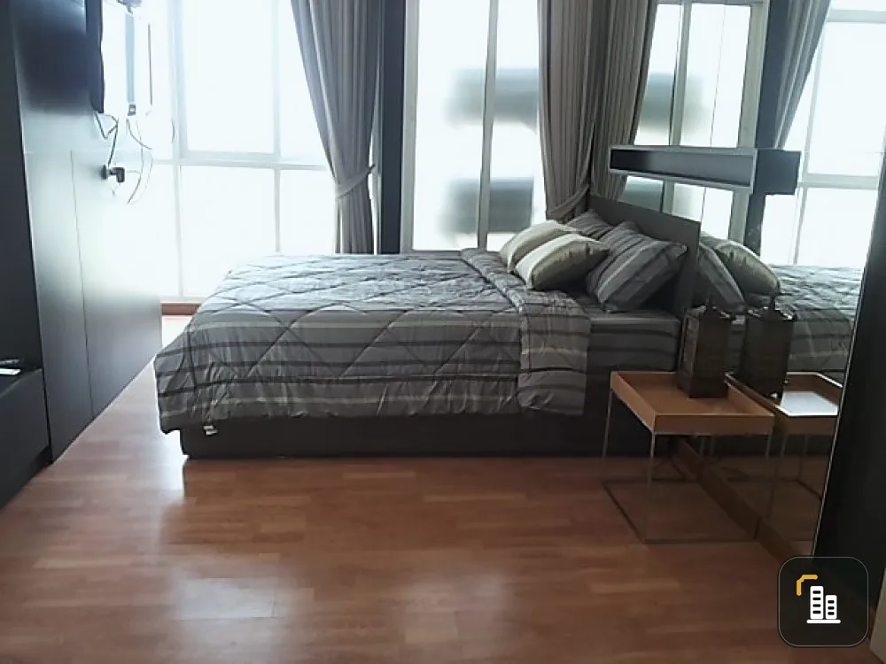 For rent Condo The Coast Bangkok Sukhumvit Bangna, city view, decorated with luxury furniture