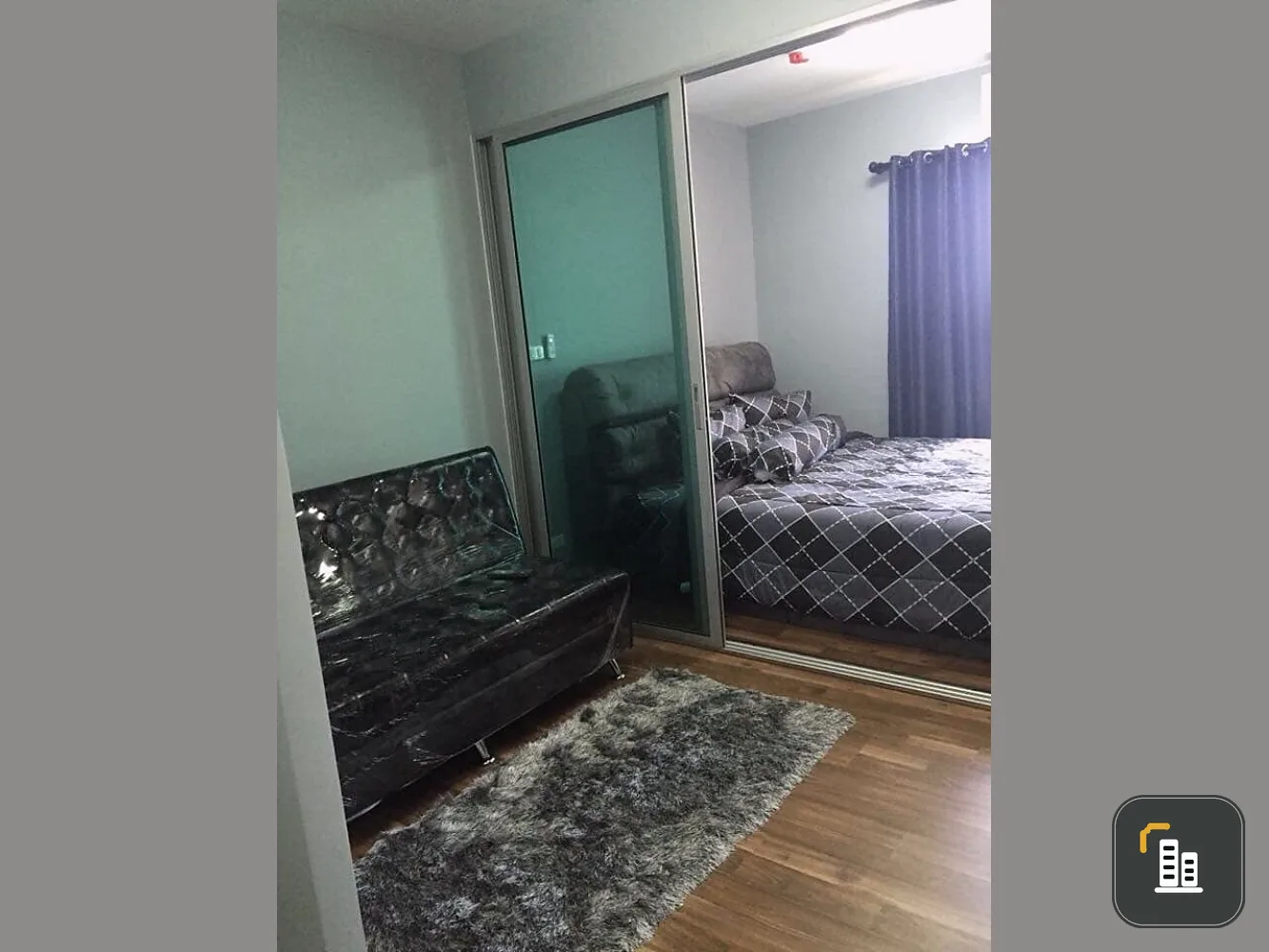 For rent !! Condo a space me Bangna, beautiful room, mega view, ready to move in.