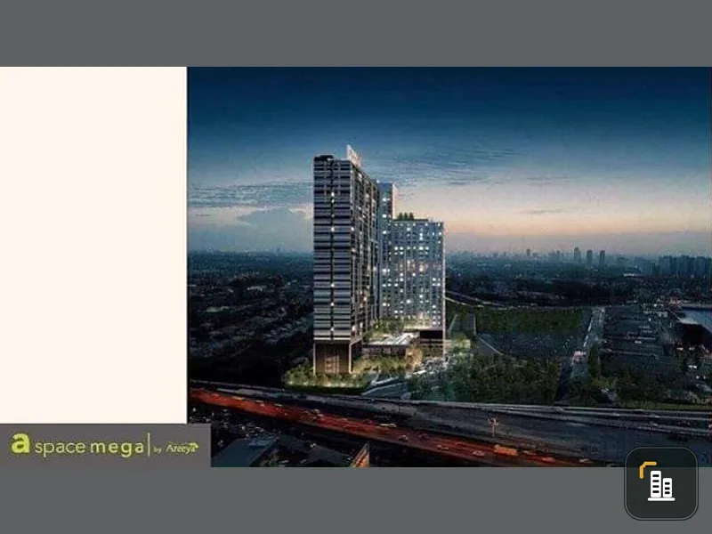 Condo A Space Mega 2 near shopping malls High view, no buildings to block There is a high privacy. Hurry up to reserve!!