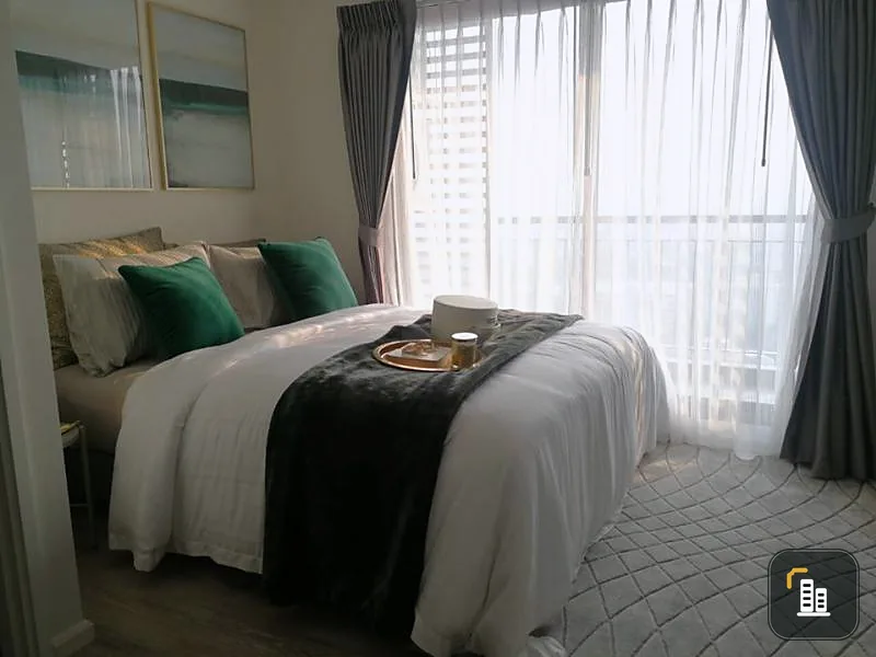 Condo for sale Knightsbridge Sukhumvit 107 1, 2 baths, 22nd floor, beautiful room, fully furnished, good view, ready to move in. Book now.
