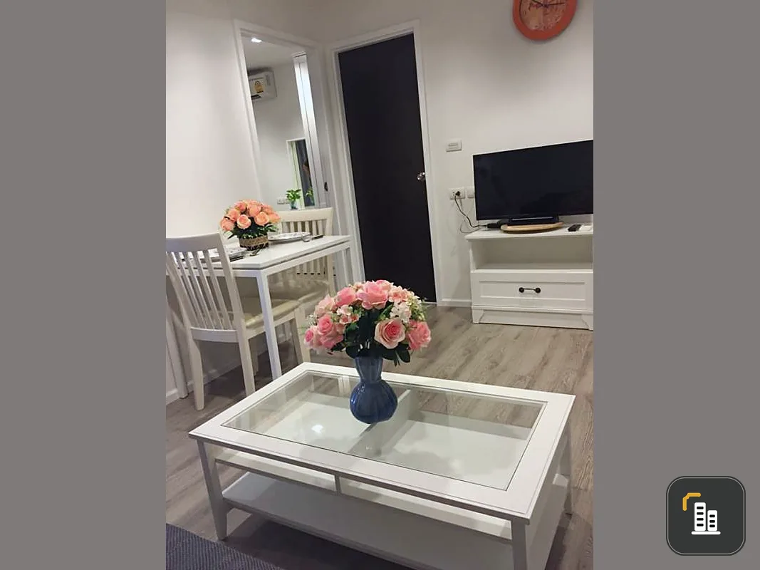 Condo for rent, Knightsbridge, Sukhumvit 107, 2 bedrooms, 1 bath, corner room, beautiful decoration, ready