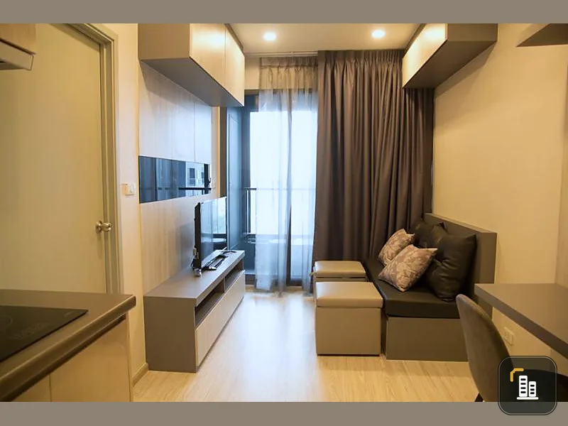 Urgent for rent !! Ideo Mobi Sukhumvit Eastgate Condo, beautiful room, clean room, swimming pool view, fully furnished, central, beautiful, do not miss !!
