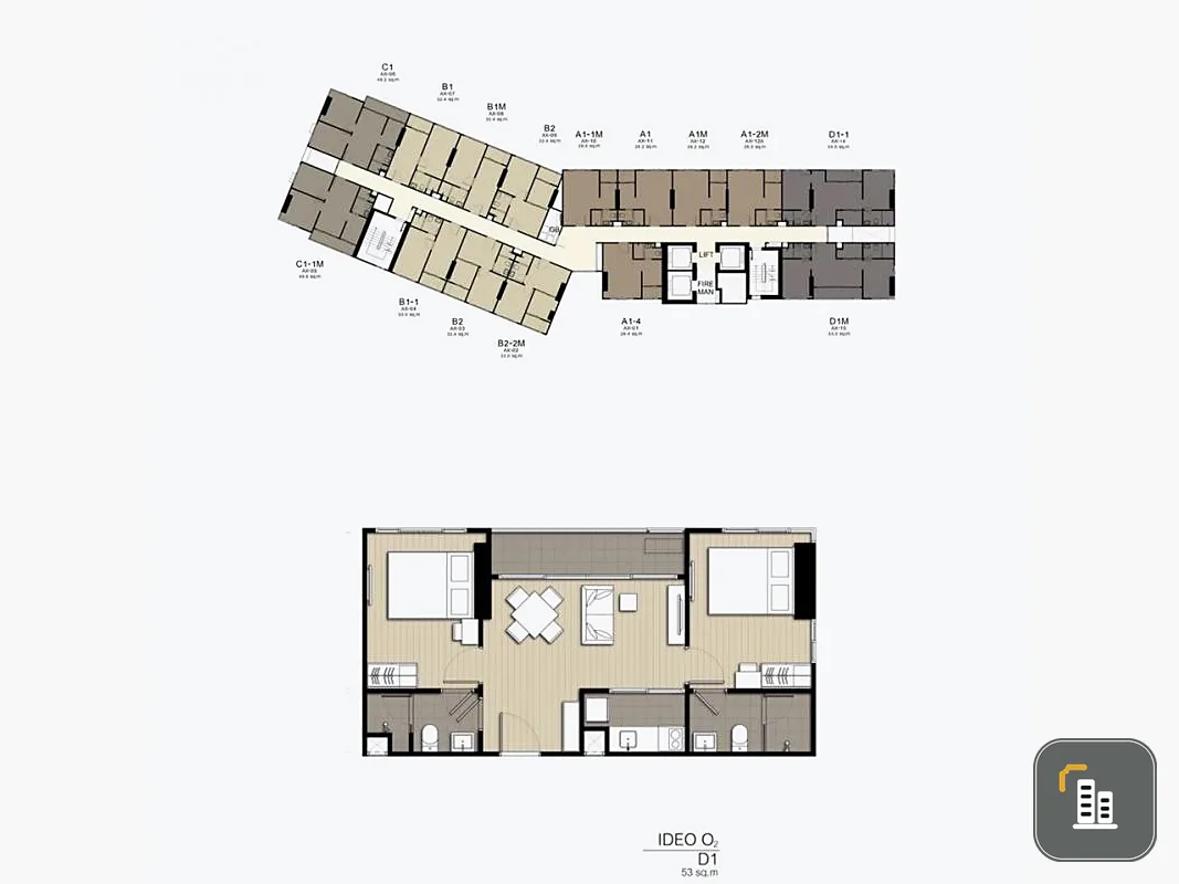 Sell ​​/ rent urgently !! Ideo O2 condo, simple decoration, new condition room, ready to move in !!
