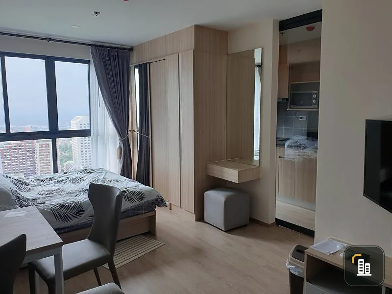 Urgent sale !! Ideo O2 Condo, clean room, fully furnished, high floor view, see the Chao Phraya River curve, book now !!