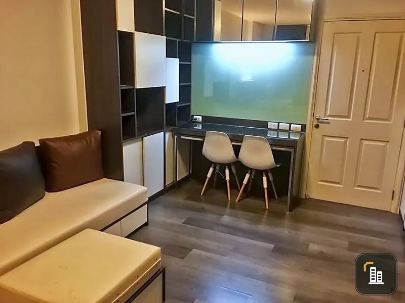 Urgent for rent !! D-Condo Campus Resort Bangna, luxuriously decorated room Built-in furniture, beautiful view, don't miss it !!