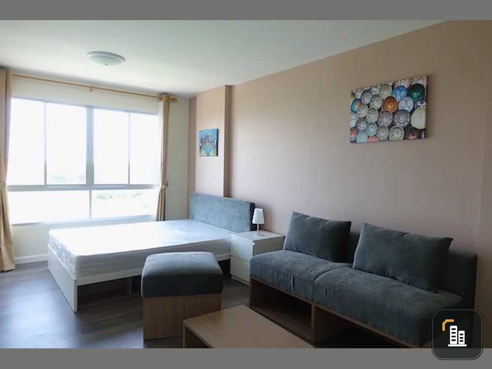Sell urgently !! D Condo Campus Resort Bangna, outside view, unblocked view Near ABAC University, Bangna. Book now !!