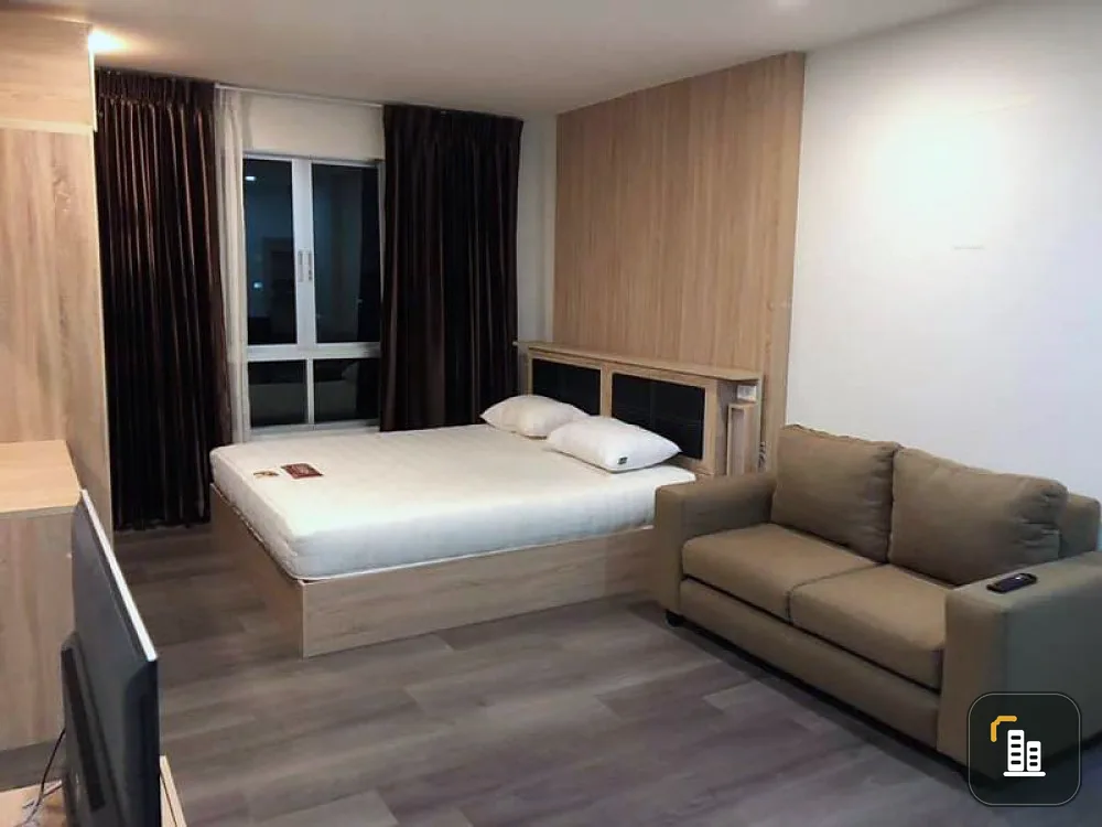 Urgent for rent !! D Condo Campus Resort Bangna, fully furnished, garden view, don't miss !!