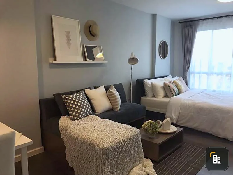 Urgent sale / rent, D Condo Campus Resort Bangna, beautiful room, fully furnished, built-in, full of built-in rooms, not hot, hurry to book