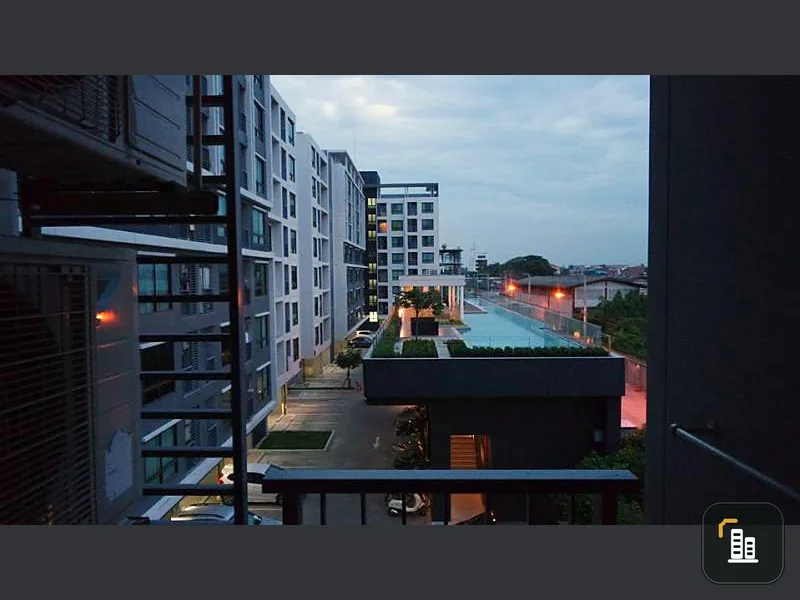 Condo for sale, The Nice Mono Bangna, good price, 4th floor, corner room.
